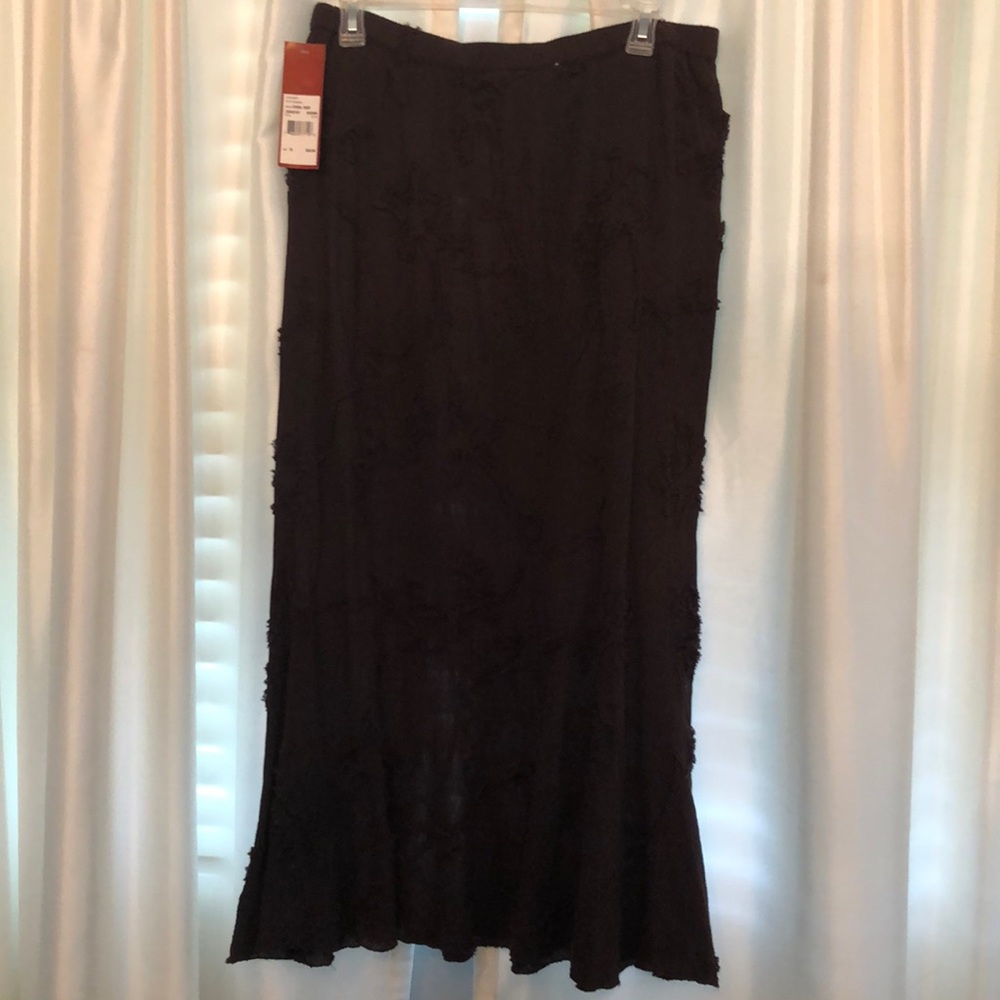 NWT Choices Brand Chocolate Brown Skirt